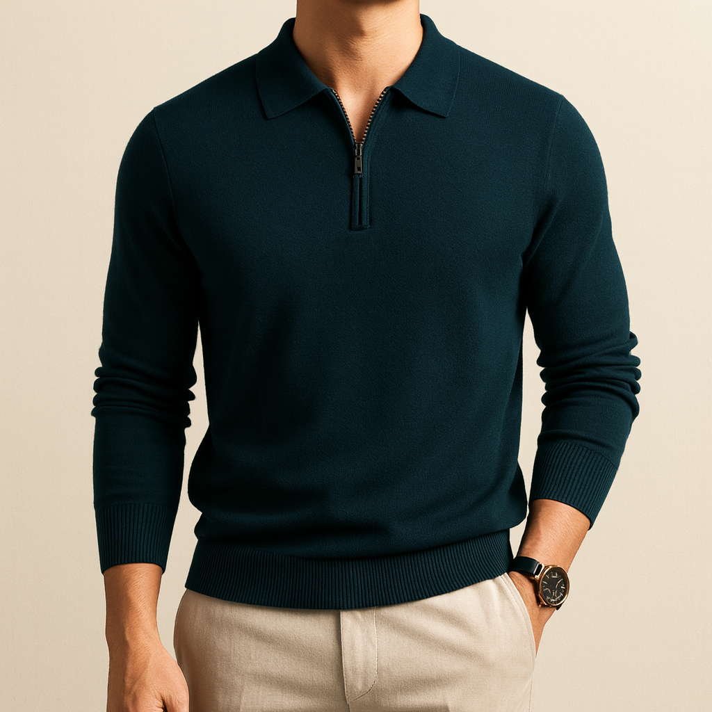 Dominic - Essential Zip Sweater | By Julian & Claire Toronto
