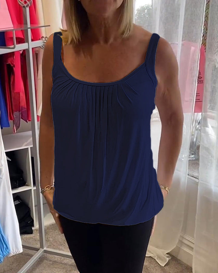 Robin™ | Sleeveless Summer Top with Round Neck
