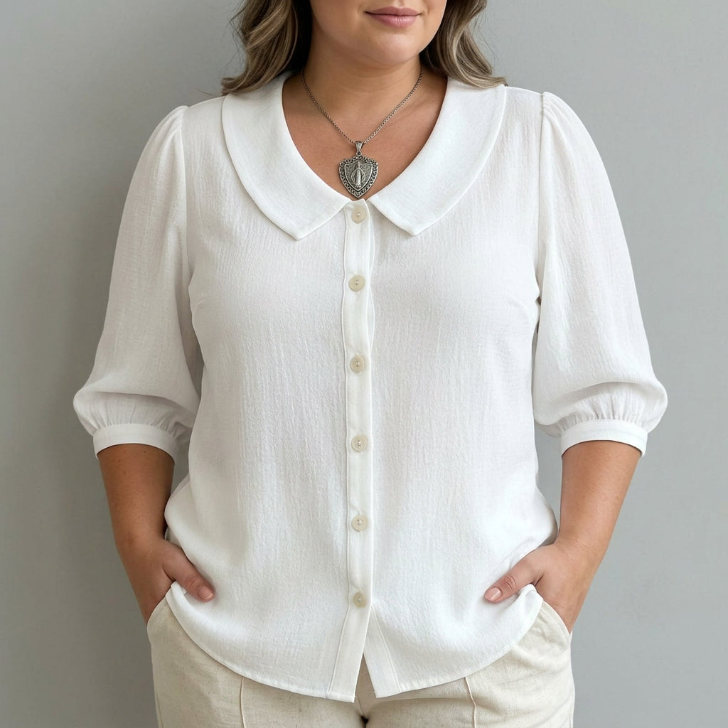 Sophia™ | Casual Solid Colour Shirt