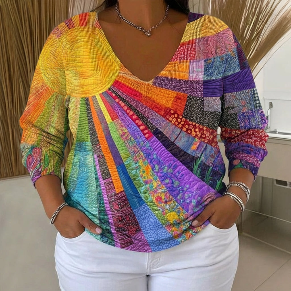 Vintage™ Colourful T-shirt | Long Sleeve T-shirt