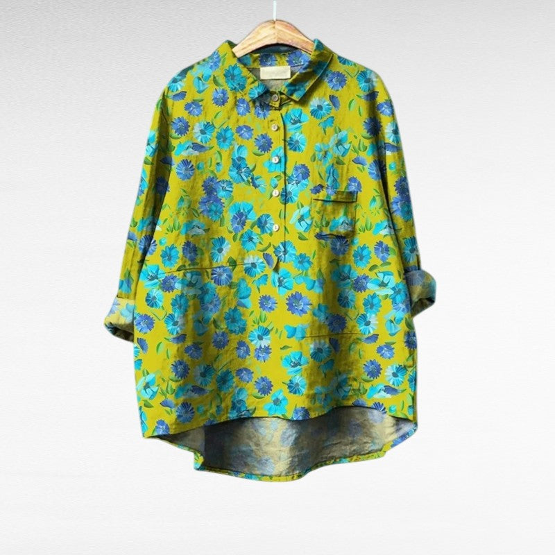 Axéllé™ | Bright Floral Blouse