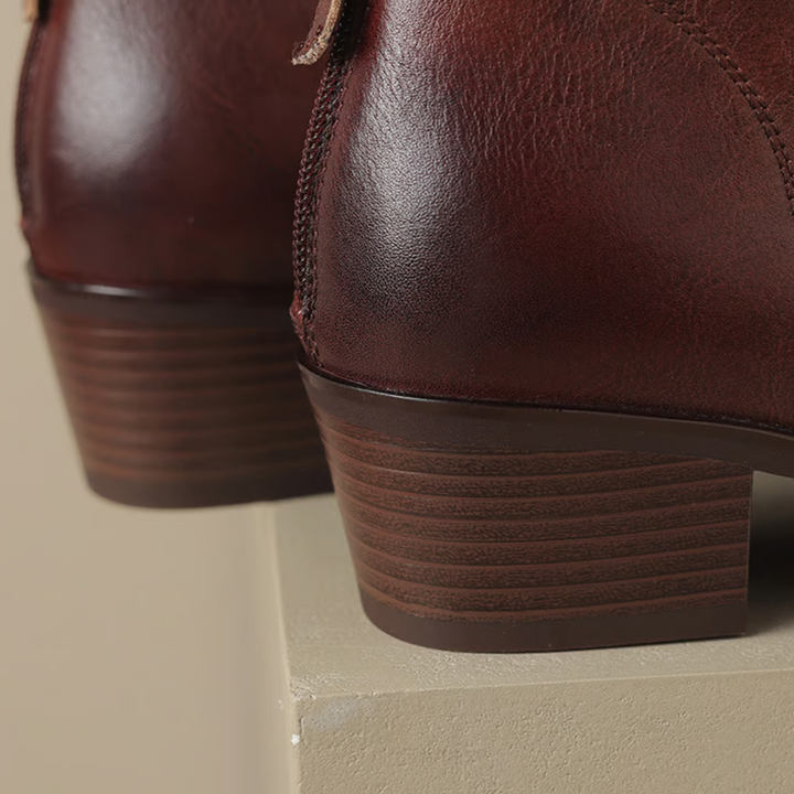 Kimberly | Luxury Ankle Boots with Low Heels