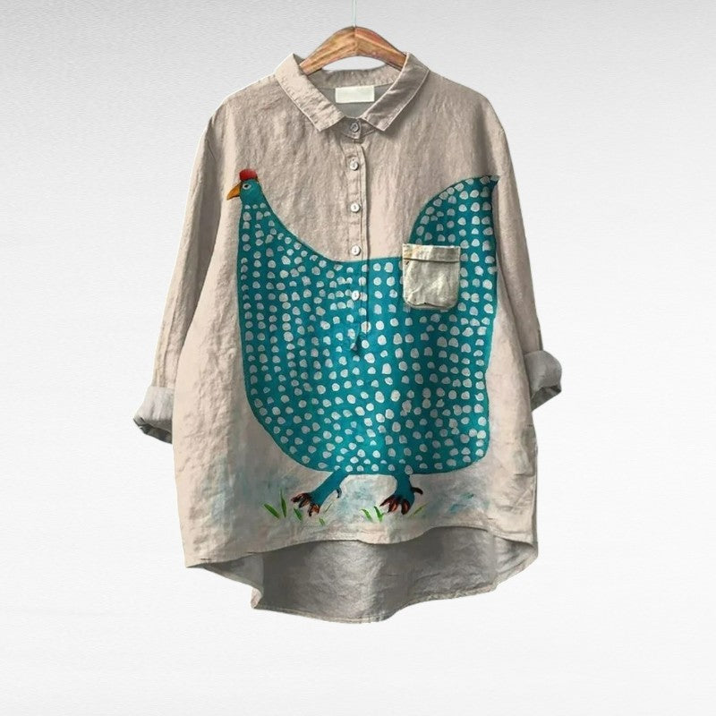 Eugénie™ | Playful Pattern Blouse