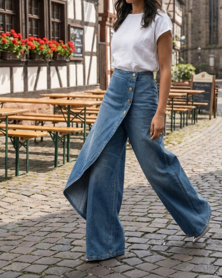 Caris - Slim Wrap Denim Jeans