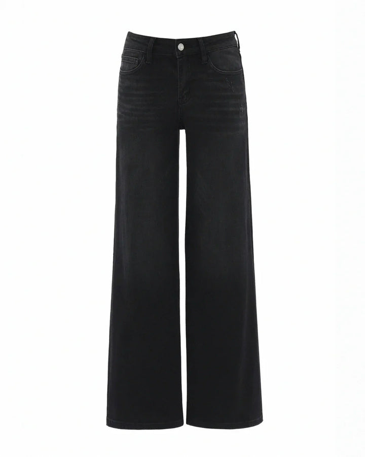 Linnea – Mid Rise BBL Wide Leg Jeans
