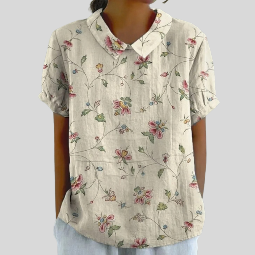 Thérèse™ | Delicate Floral Blouse