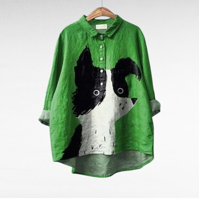 Charlotte™ | Graphic Dog Blouse