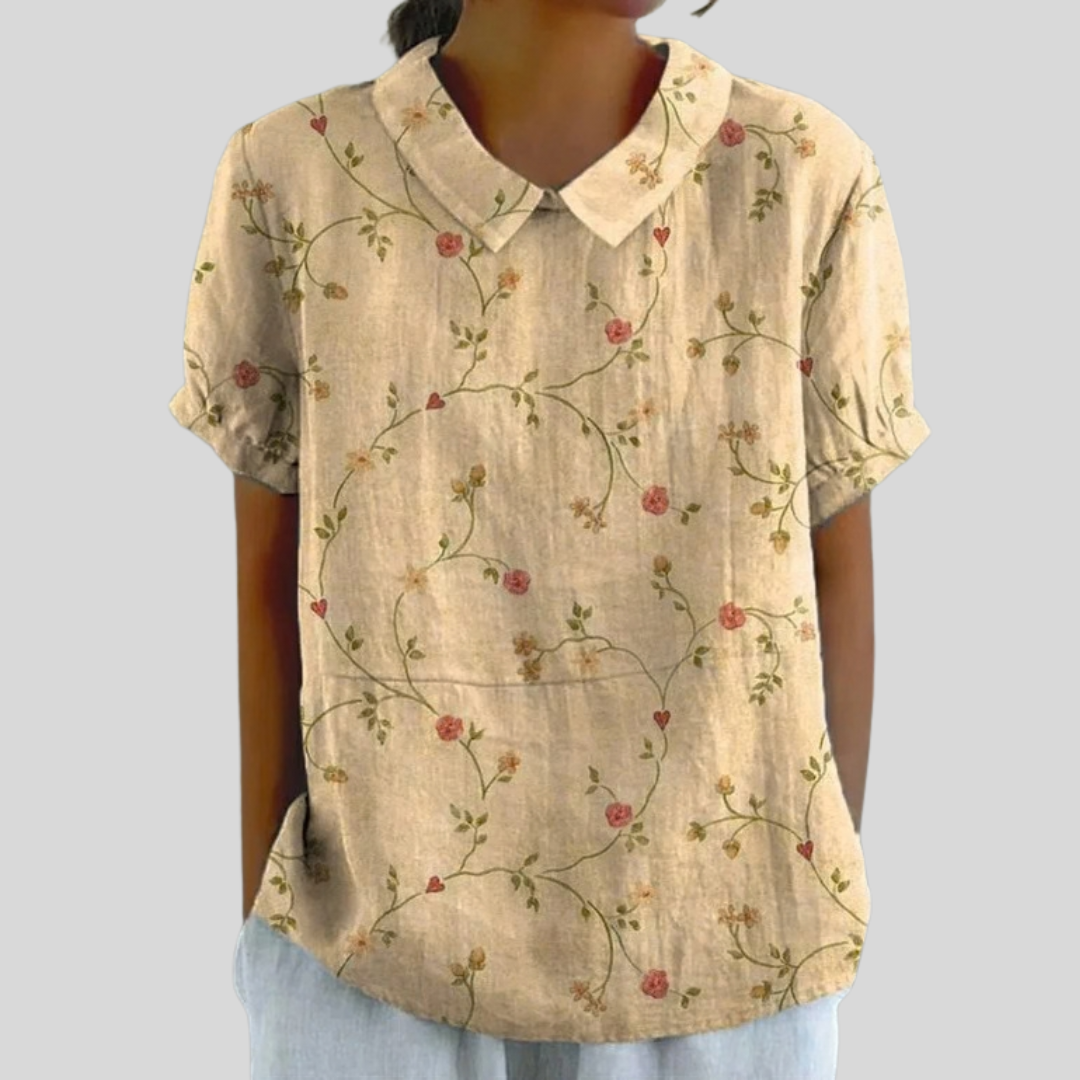 Claire™ | Subtle Floral Blouse