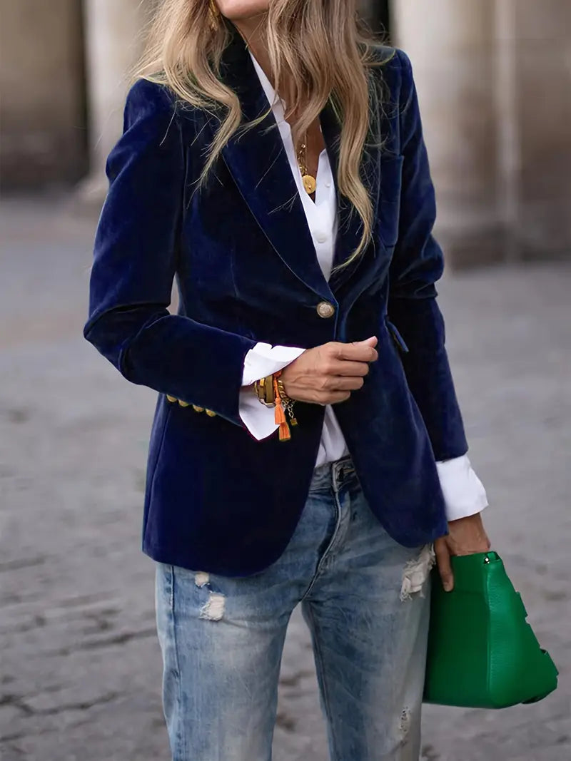 Caterina - Elegant velvet blazer