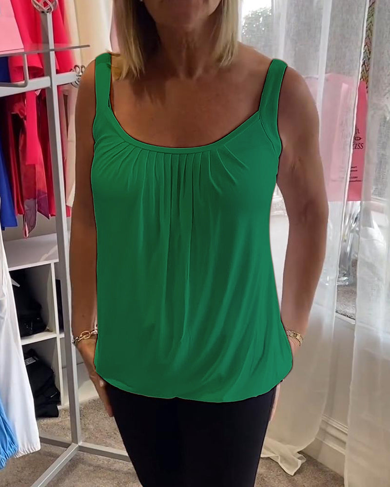 Robin™ | Sleeveless Summer Top with Round Neck