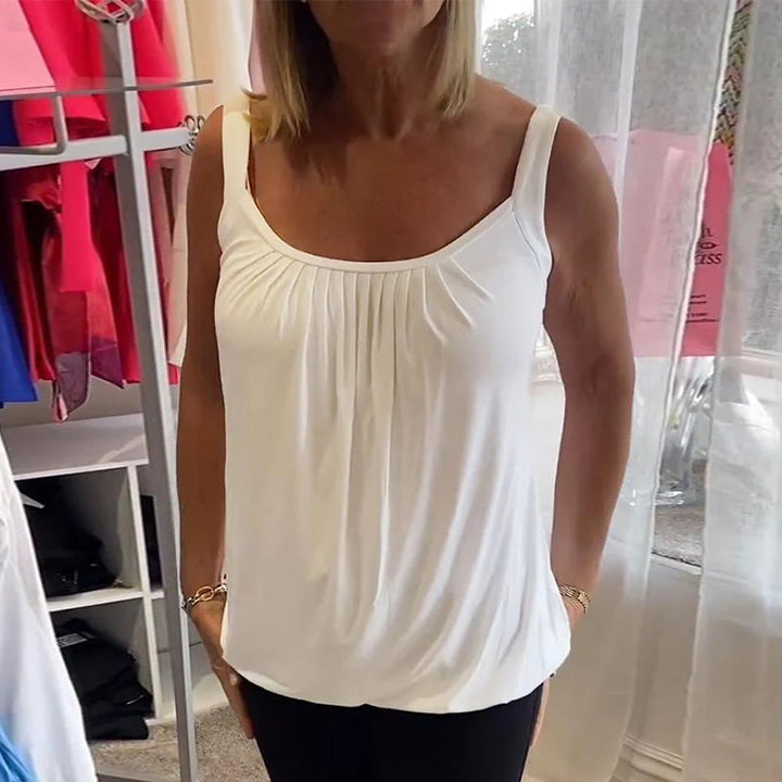Robin™ | Sleeveless Summer Top with Round Neck