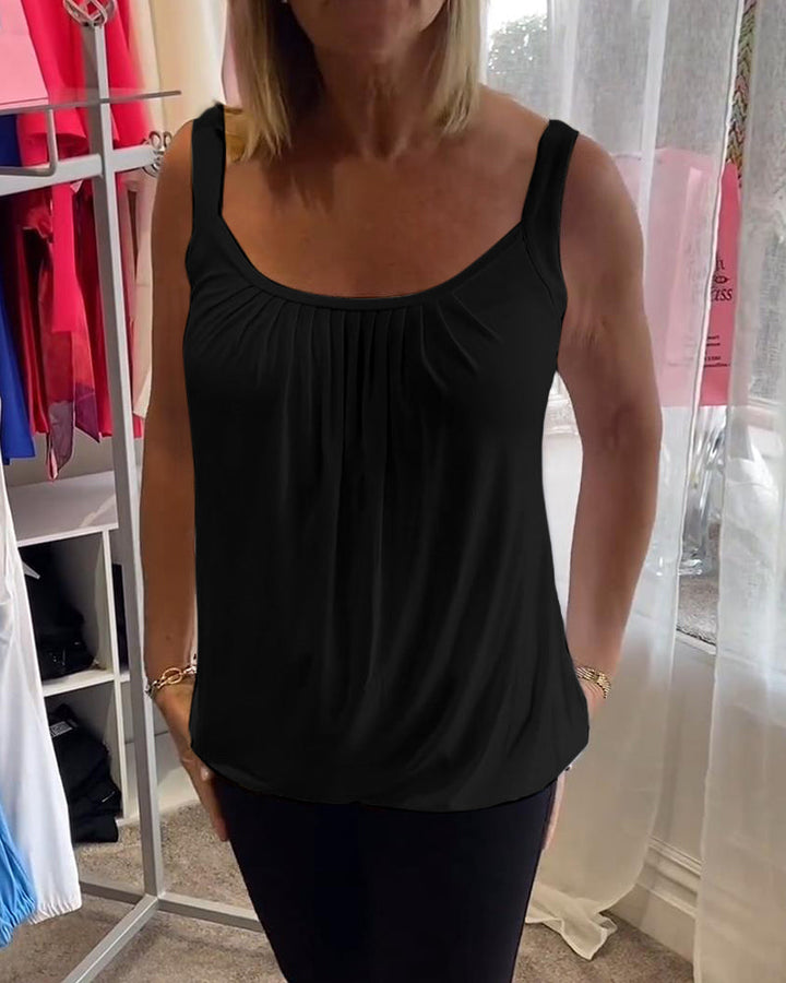 Robin™ | Sleeveless Summer Top with Round Neck