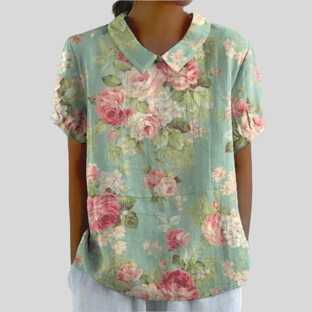 Brigitte™ | Vintage Floral Blouse