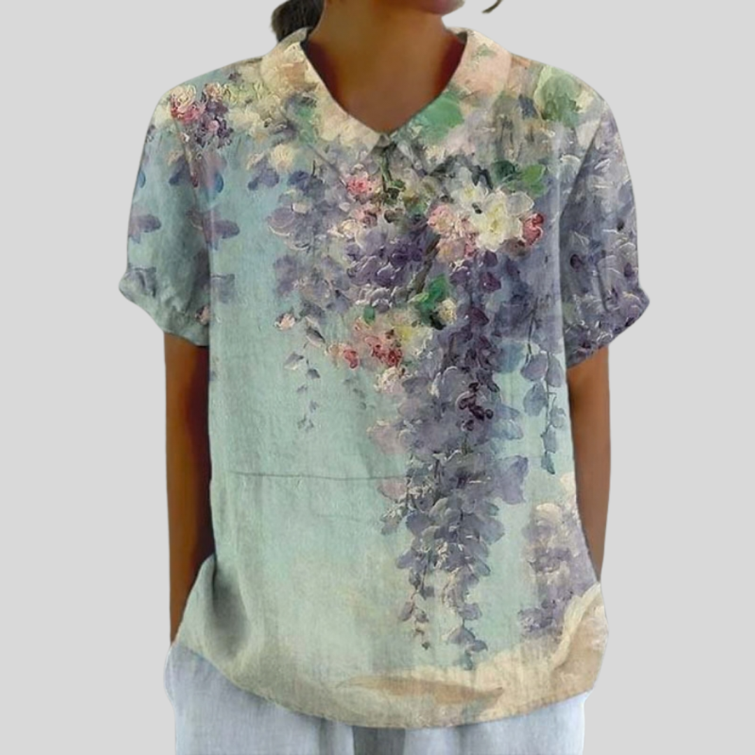 Colette™ | Artistic Floral Blouse