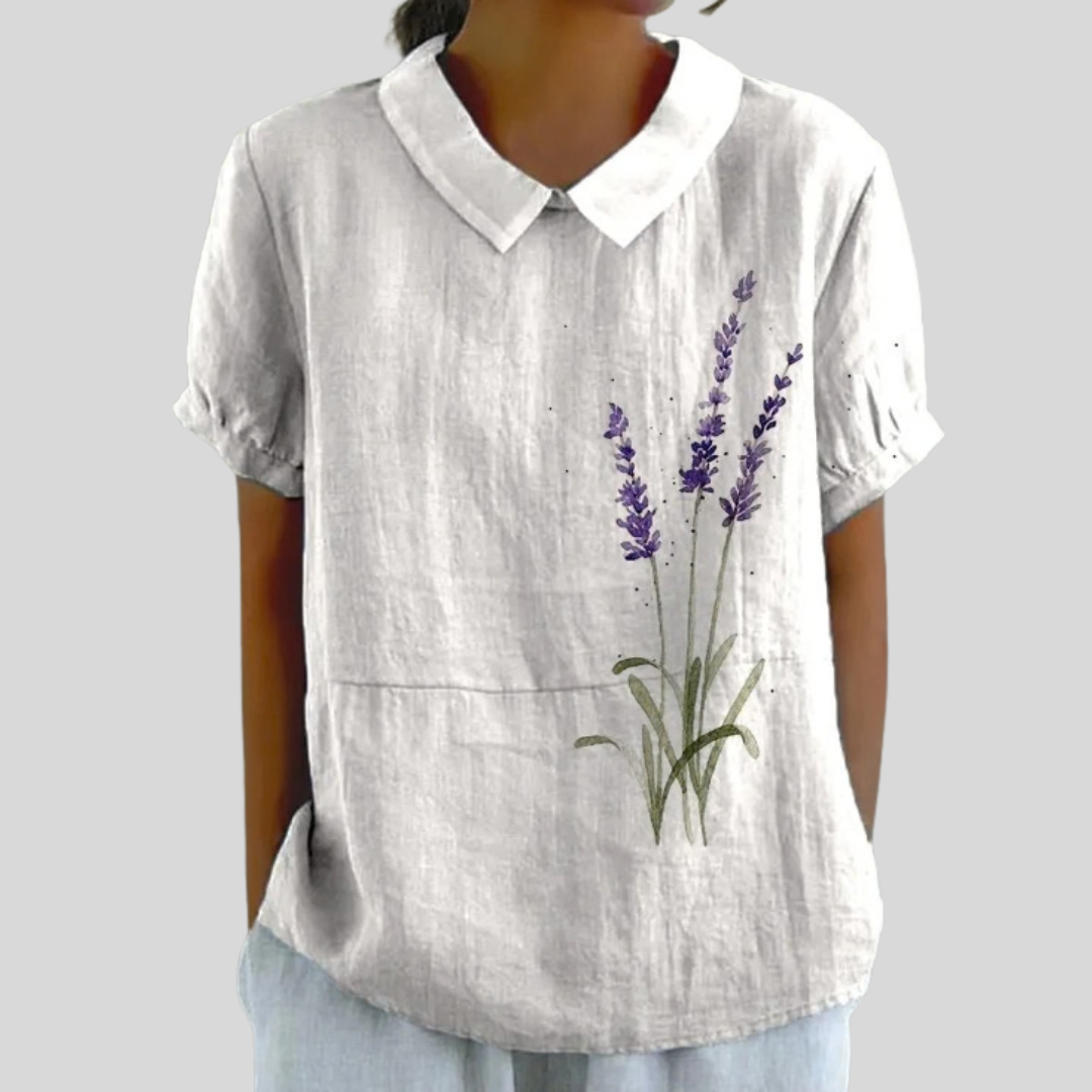 Renée™ | Minimalist Floral Blouse