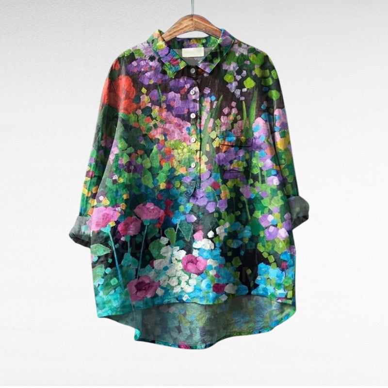 Esmée™ | Artistic Floral Blouse