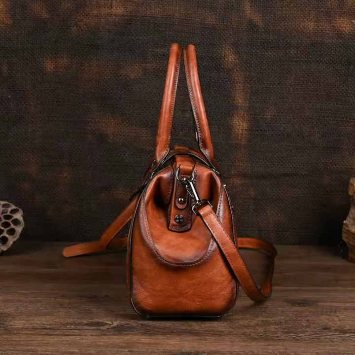 Liora™ - HAND BAG IN PREMIUM WITH FLORAL ENGRAVING