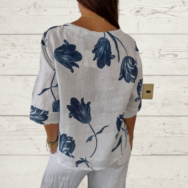 Despoina™ | Button-up Floral Top