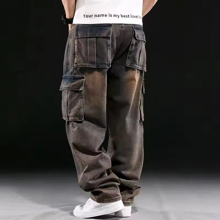 VINTAGE DENIM CARGO PANTS