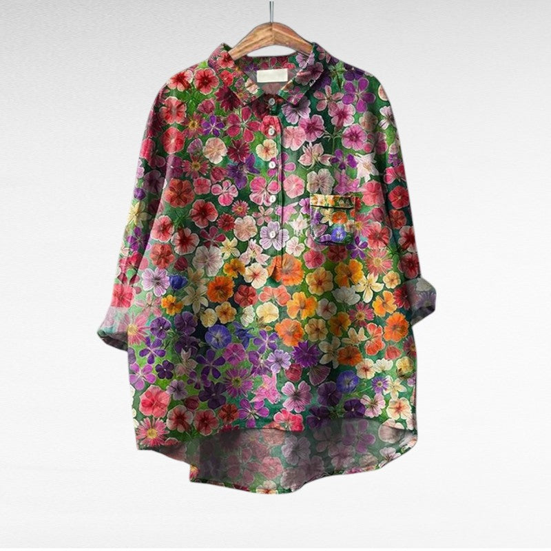 Esmée™ | Artistic Floral Blouse