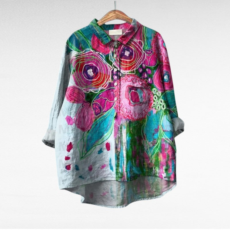 Esmée™ | Artistic Floral Blouse
