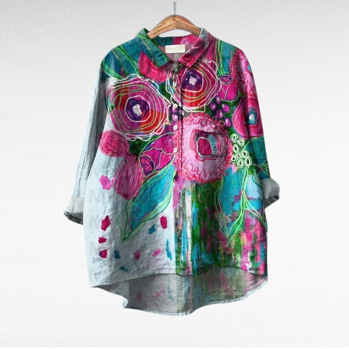 Esmée™ | Artistic Floral Blouse