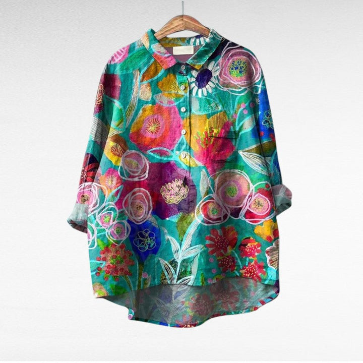 Esmée™ | Artistic Floral Blouse