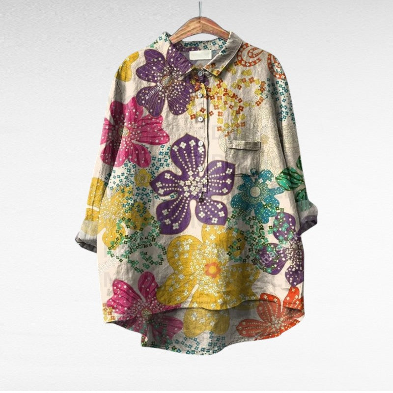 Esmée™ | Artistic Floral Blouse