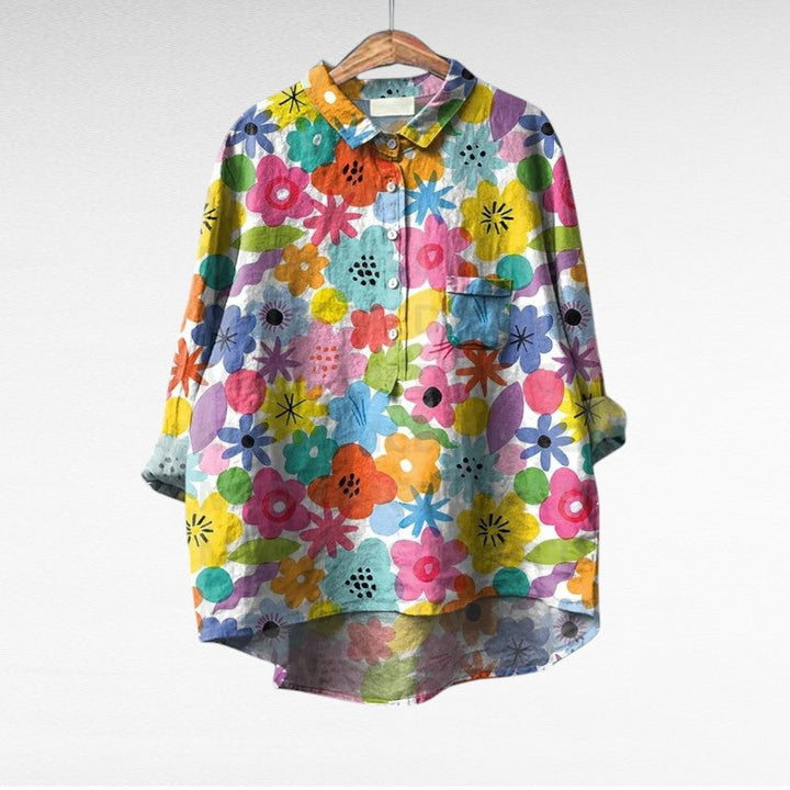 Esmée™ | Artistic Floral Blouse