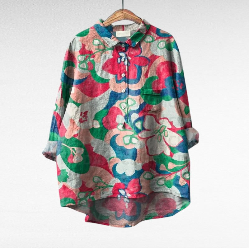 Esmée™ | Artistic Floral Blouse