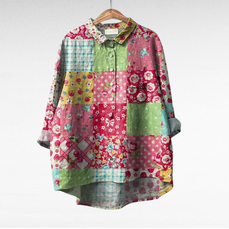 Esmée™ | Artistic Floral Blouse
