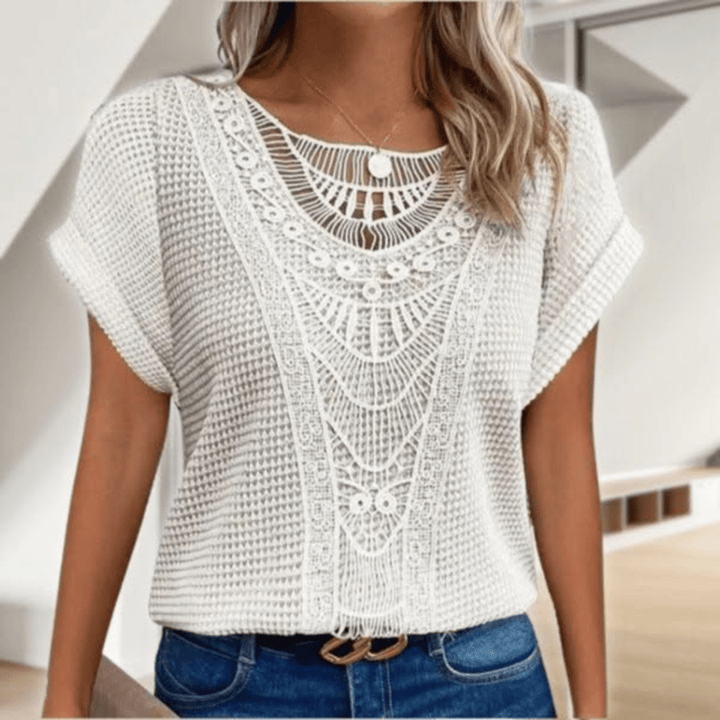 Esmie™ | Chic Bohemian Cut-Out Top