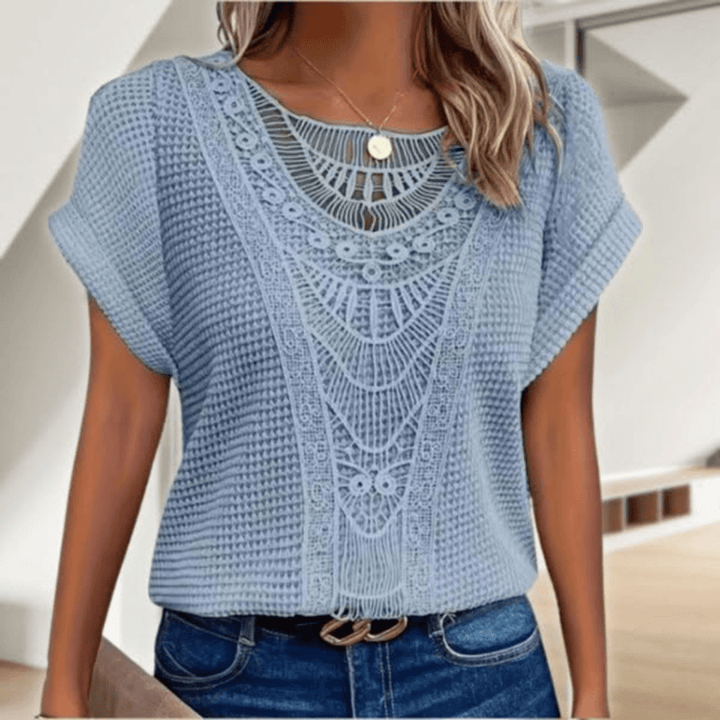 Esmie™ | Chic Bohemian Cut-Out Top