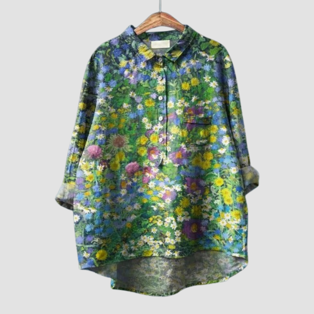Blandine™ | Bright Floral Blouse