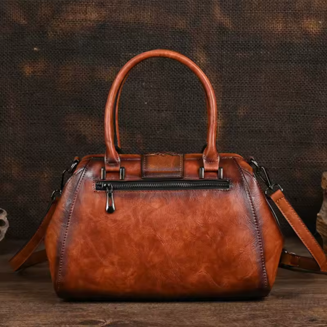 Liora™ - HAND BAG IN PREMIUM WITH FLORAL ENGRAVING