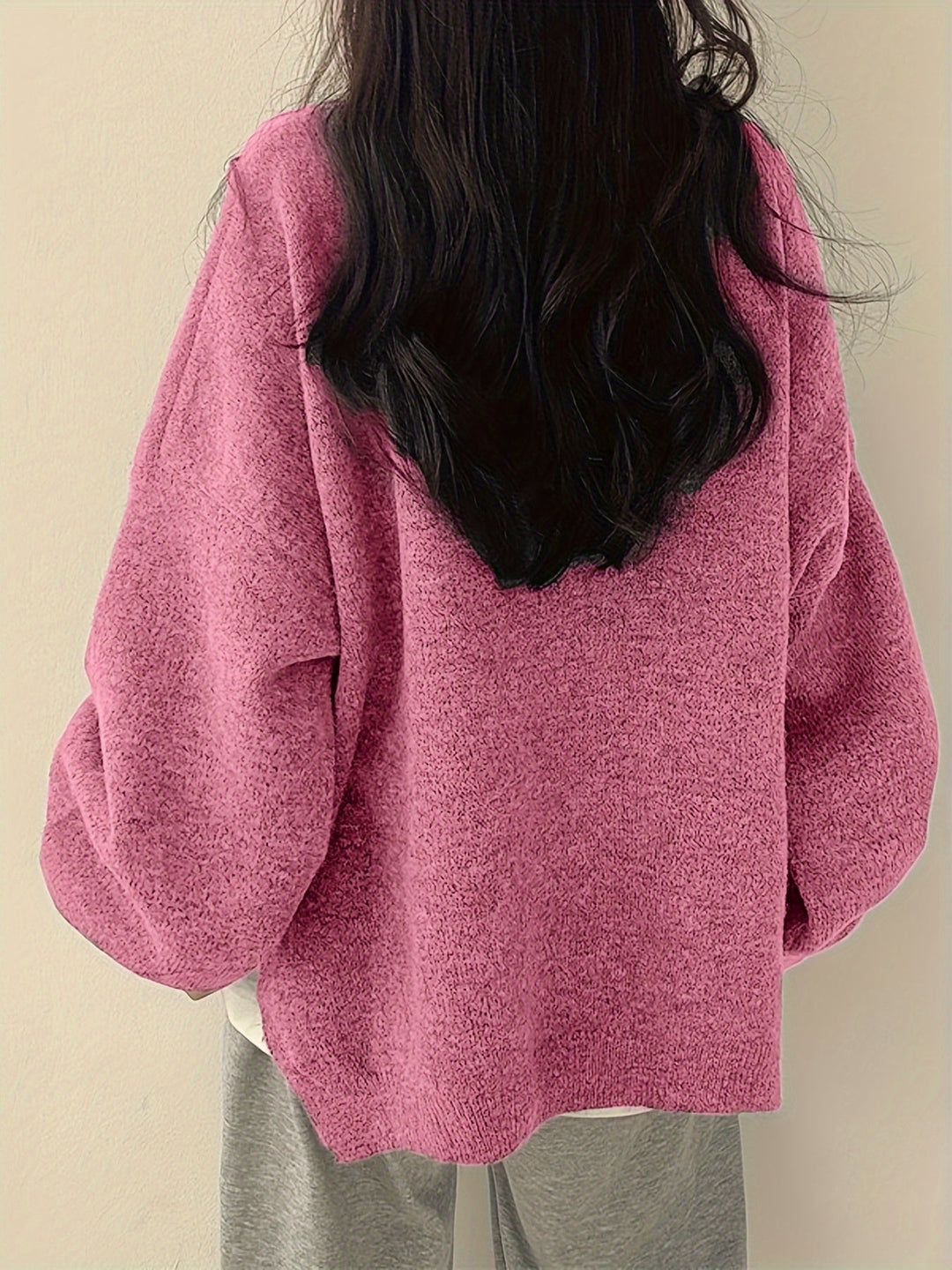 Monroe™ - CLASSIC CREW NECK LONG SLEEVE SWEATER