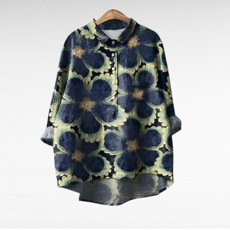 Solène™ | Elegant Floral Blouse