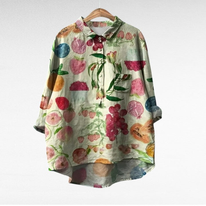 Solène™ | Elegant Floral Blouse