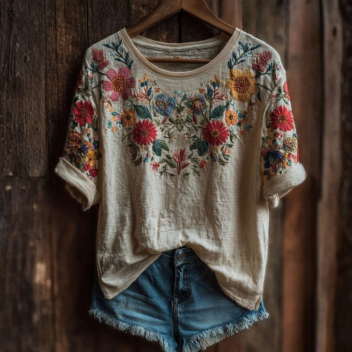 Rosalie™ | Vintage Floral Print T-shirt