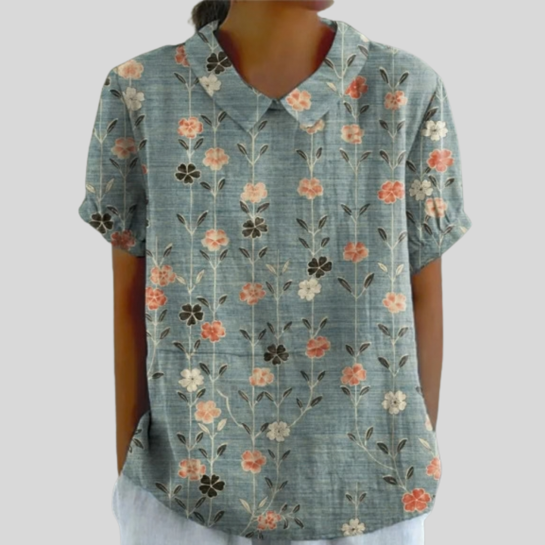 Élora™ | Floral Align Blouse