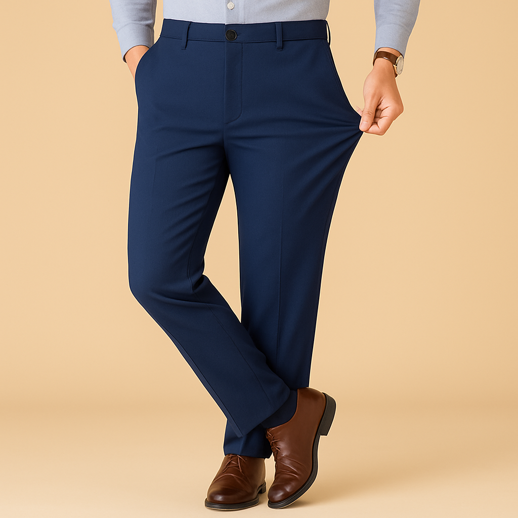 Felix - Stretchy Fit Pleated Suit Pants | By Julian & Claire Toronto