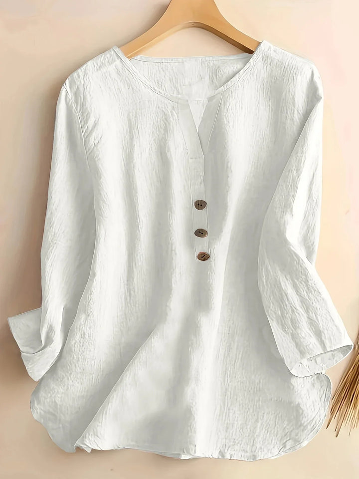 Solénya™ | Cotton-Linen Blouse