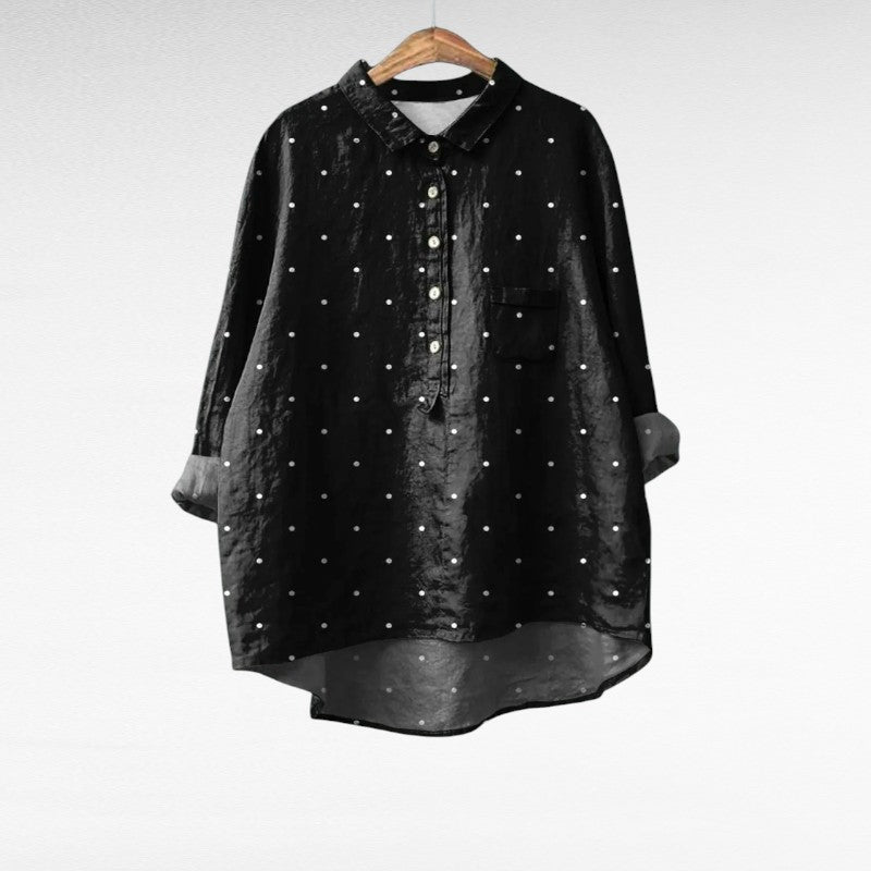 Zoé™ | Elegant Polka Dot Blouse