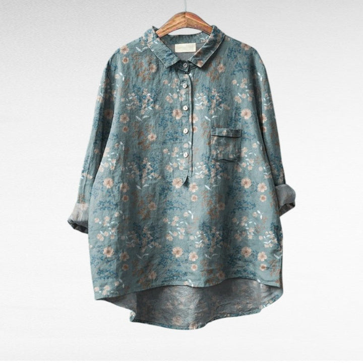 Séraphine™ | Artistic Floral Blouse