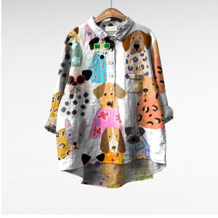 Ondine™ | Fun Animal Print Blouse