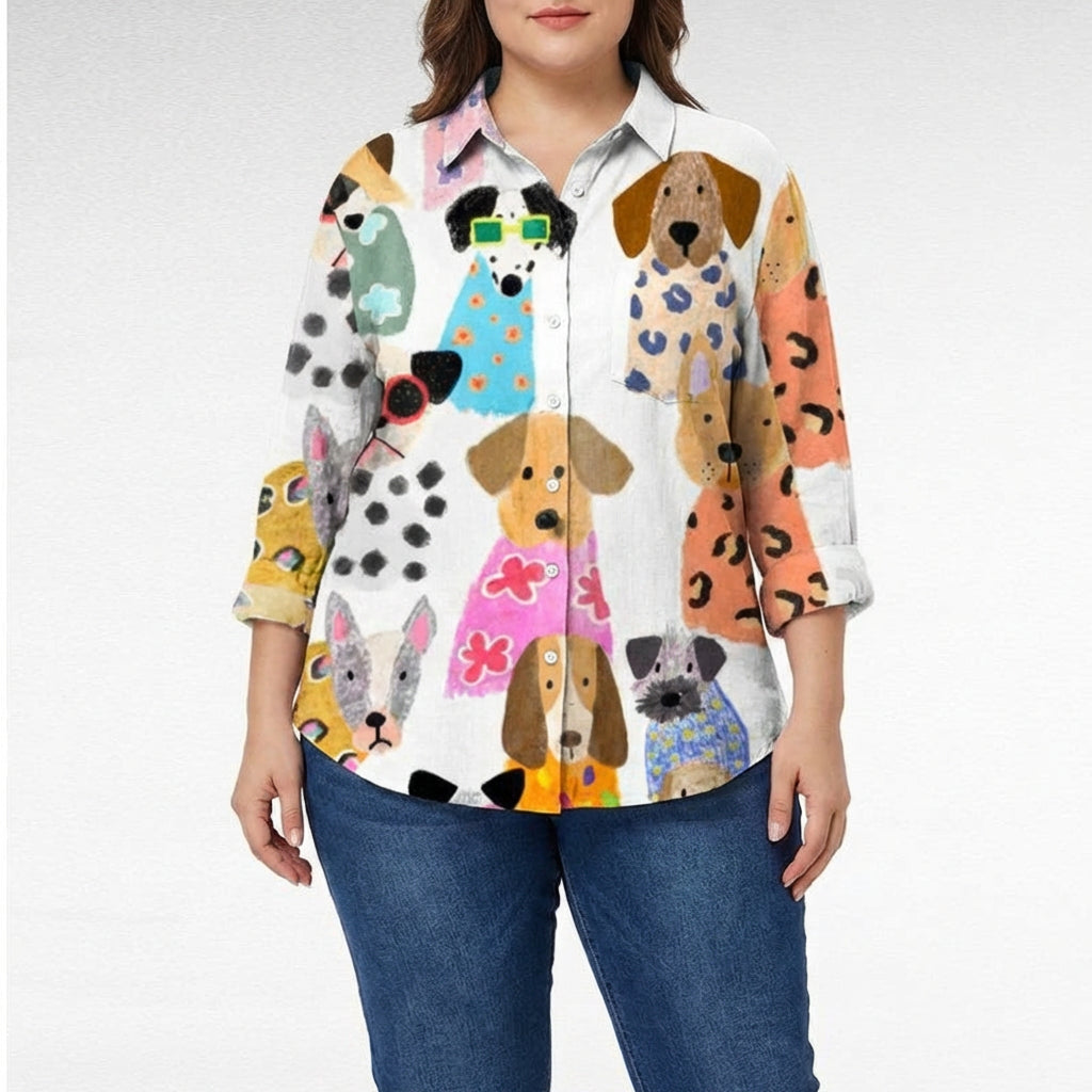 Constance™ | Elegant Linen Summer Blouse