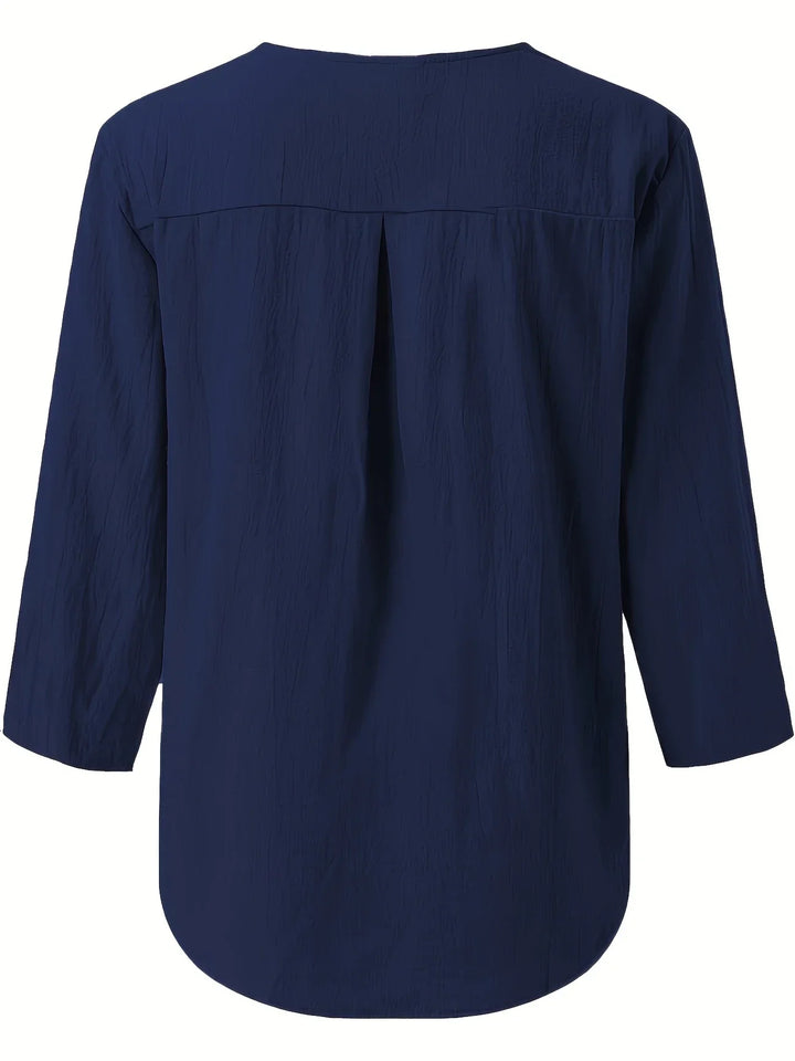 Solénya™ | Cotton-Linen Blouse