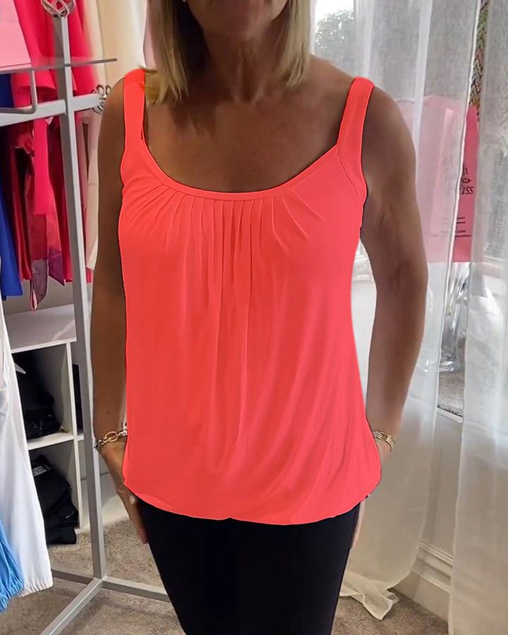 Robin™ | Sleeveless Summer Top with Round Neck