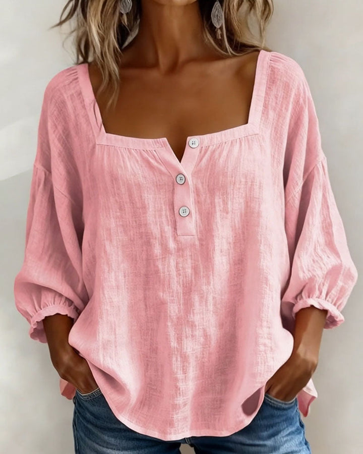 Sherri™ | Elegant Square Neck Blouse