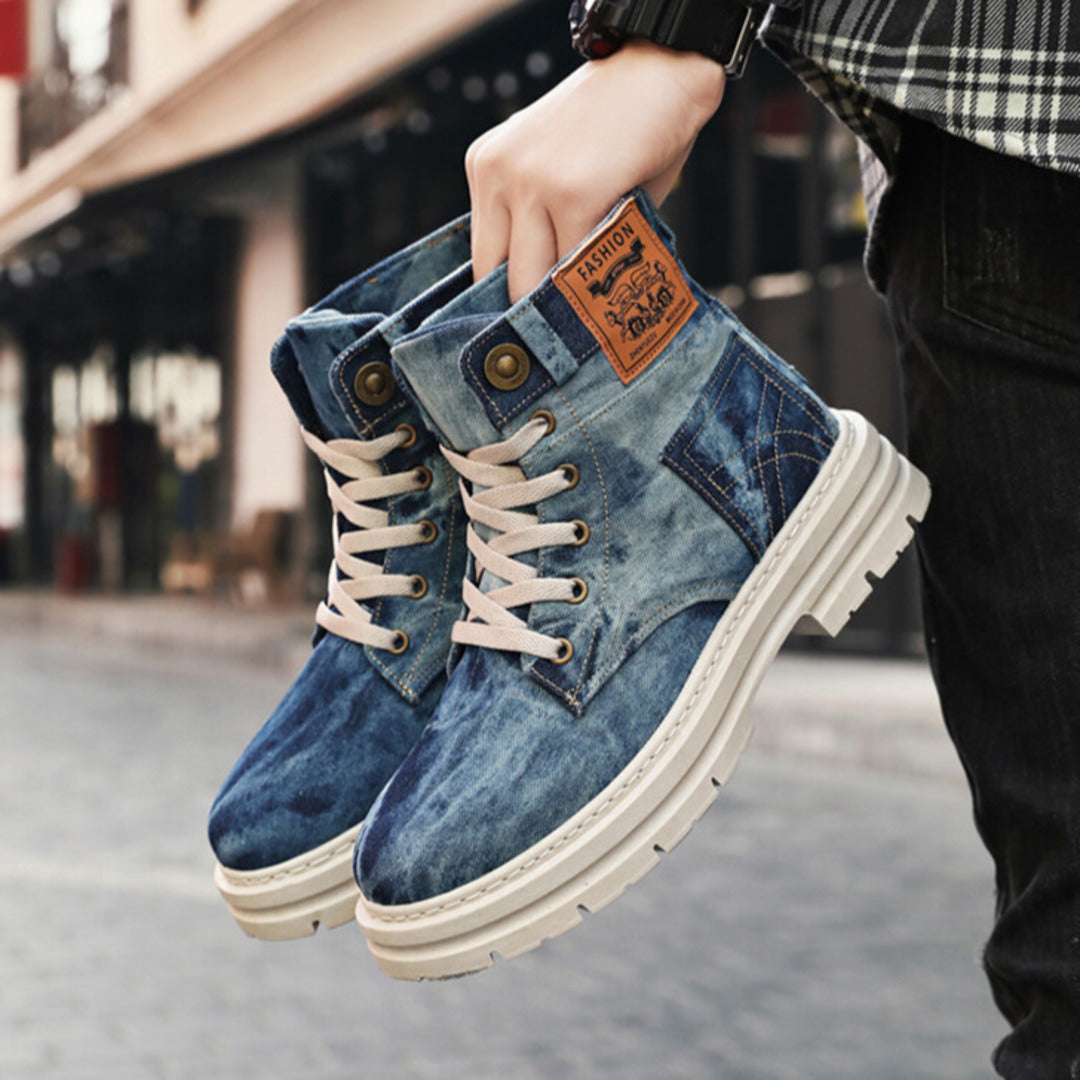 STREETWEAR DENIM BOOTS